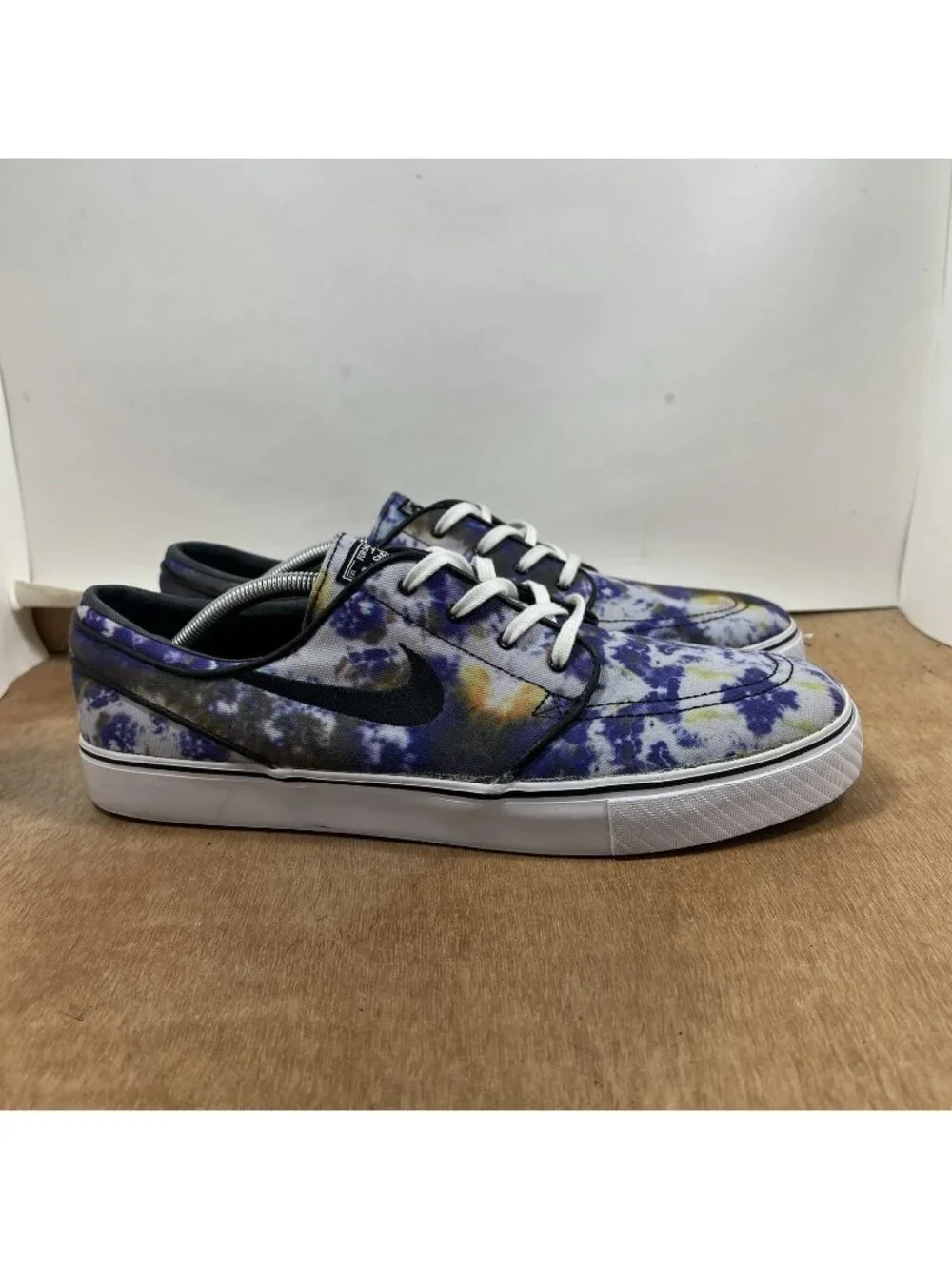 Nike SB Zoom Stefan Janoski Men Size 13 678472-104 Purple Tie Dye Skate Shoes